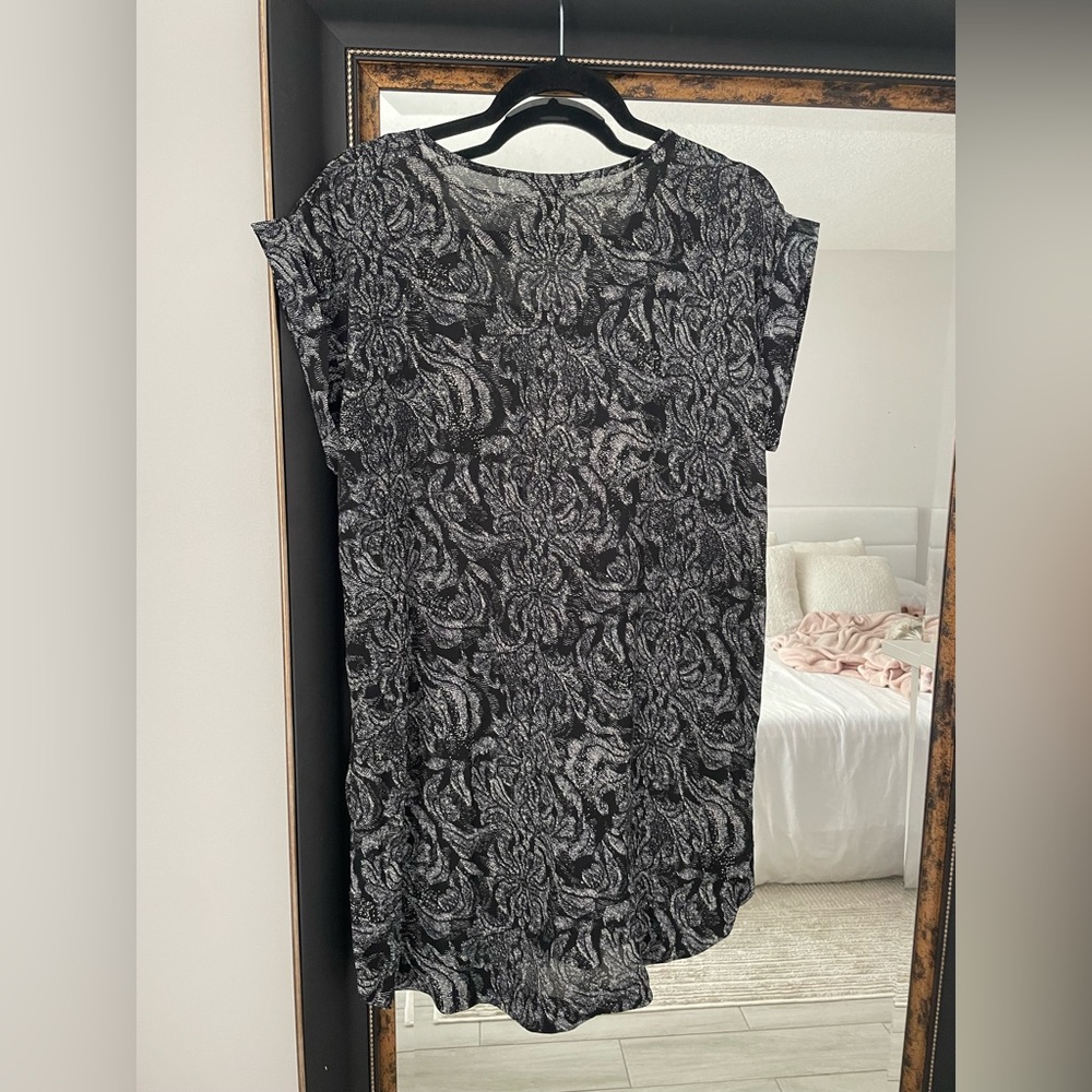 H&M Black and Gray Patterned Tunic - Picture 5 of 7